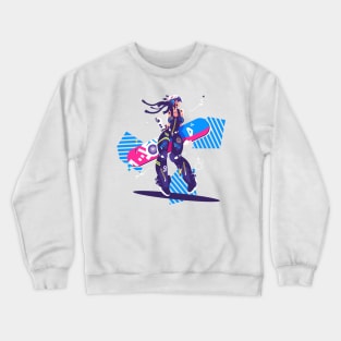 Girl on Board Crewneck Sweatshirt